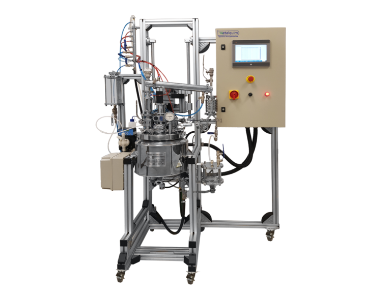 Reator Piloto de Média Pressão de Skid com PLC e IHM